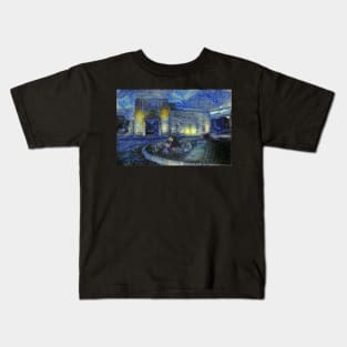 Bab Tuma of Damascus (Gate of Thomas) in Starrynight Style Kids T-Shirt